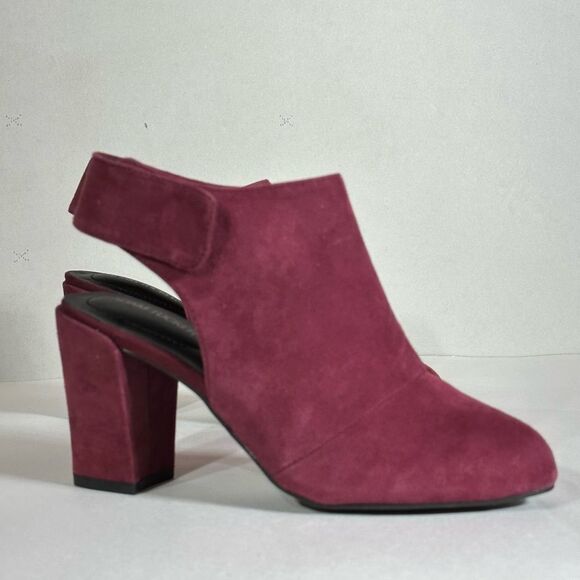 Adam Tucker burgundy suede heel Size 7.5 - Picture 1 of 9
